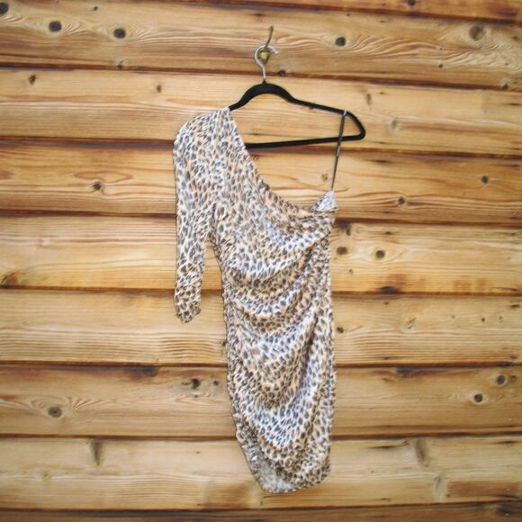 Revolve Majorelle Roberta Leopard Cheetah Print Mini Dress - Picture 6 of 9